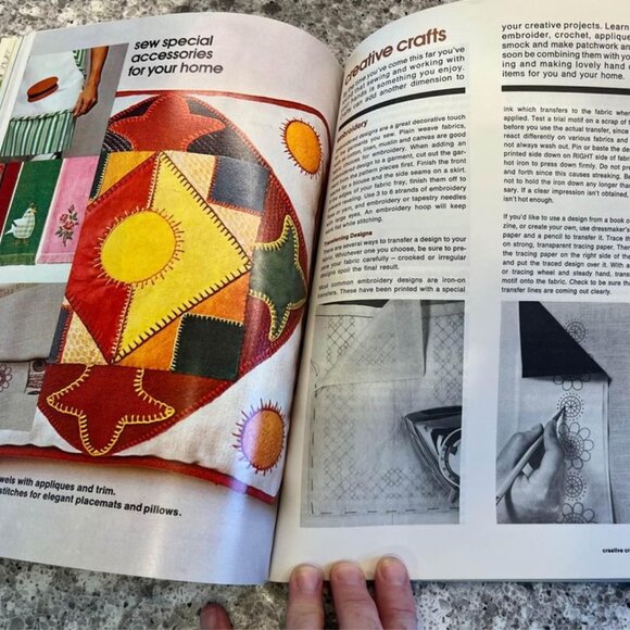 Vintage 1972 Simplicity Sewing Book-Revised Plus Tailoring, Crochet, Embroidery - Picture 7 of 8